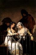 Francisco de goya y Lucientes Majas on Balcony oil on canvas